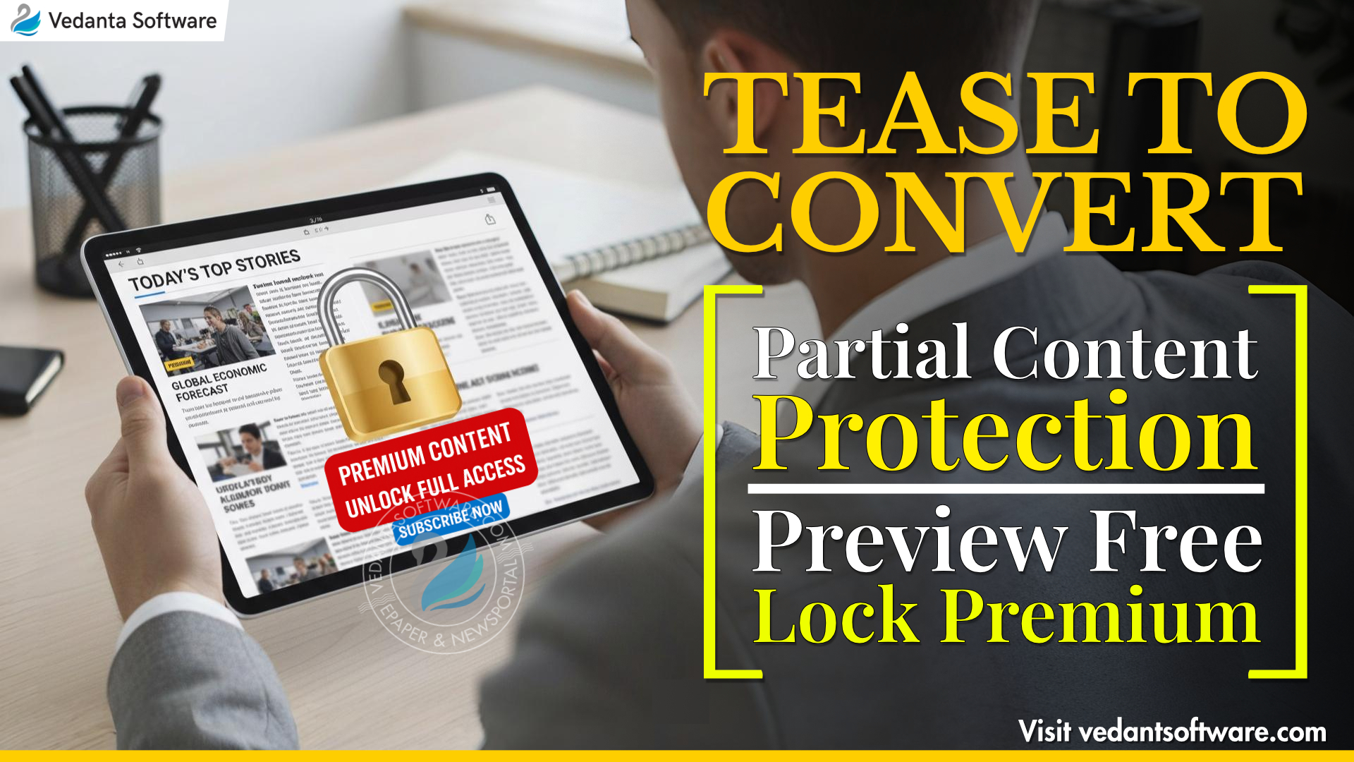 Offer partial content protection in Your epaper website